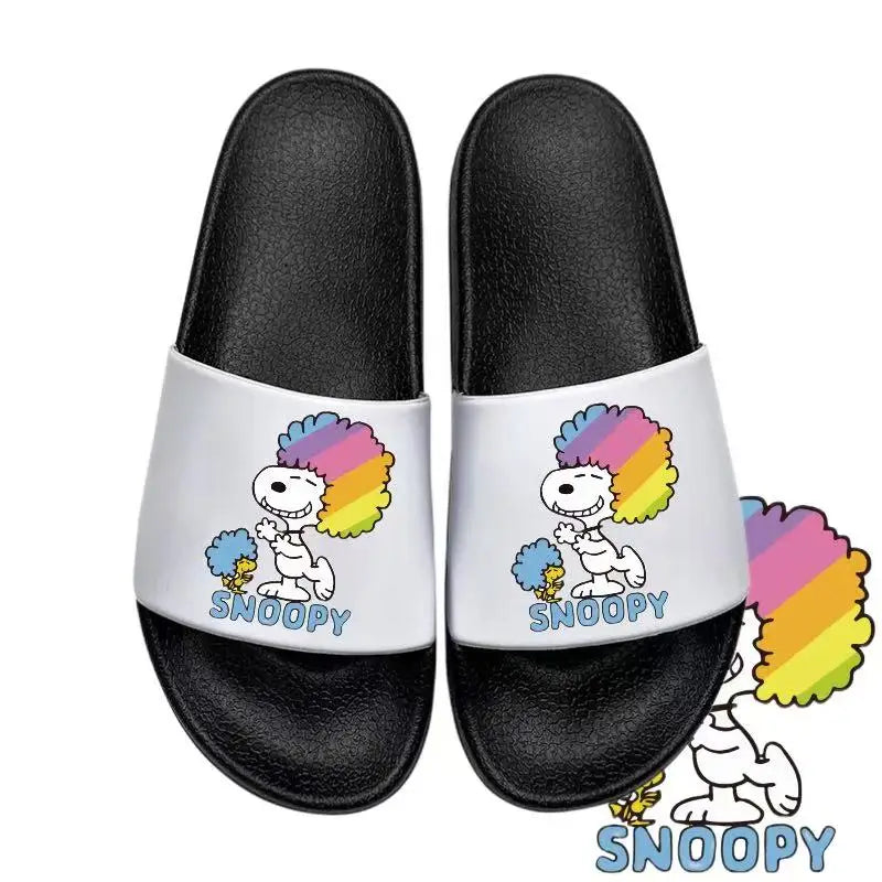 Miniso Couple Slippers Anti Slip White Snoopy Slippers
