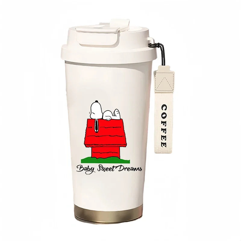 500ml Thermos Bottle Portable Snoopy Cup