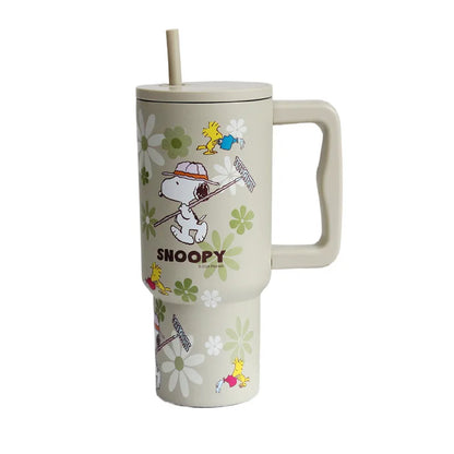 Insulated Stainless Steel Water Cup Straw 2025 Snoopy Cup
