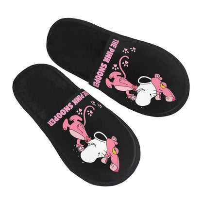 Memory Foam Women Slippers Four Leaf Clover Snoopy Slippers