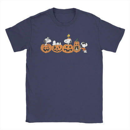 Unisex Snoopy Halloween Pumpkin Cotton Tee Snoopy Shirt