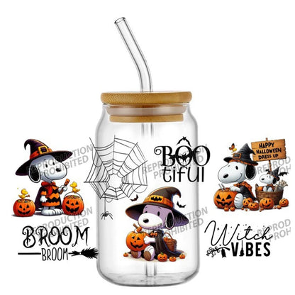 16oz Snoopy Cup UV DTF Transfer Waterproof Snoopy Cup