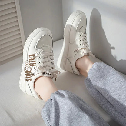 Womens Light Running Shoes Breathable Slip On Snoopy Shoes