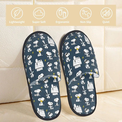 Custom Print Snoopy Slippers Memory Foam Cozy Snoopy Shoes