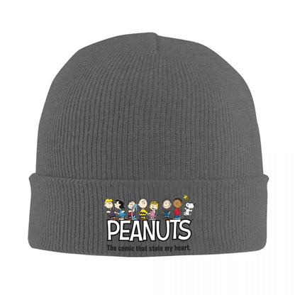Peanuts Winter Knit Beanie Cotton Snoopy Hat