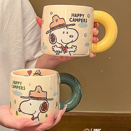 460ML Graduation Ceramic Mug Snoopy Cup