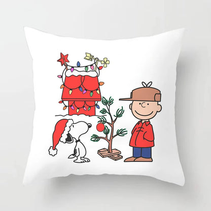 Christmas Theme Pillowcase 45x45cm Snoopy Pillow