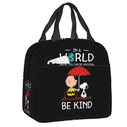 Snoopy Backpack Halloween Insulated Lunch Bag 22x20x13cm