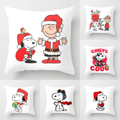 Christmas Theme Pillowcase 45x45cm Snoopy Pillow