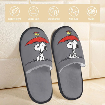 Custom Snoopys Collage Slippers for Bathroom Snoopy Slippers