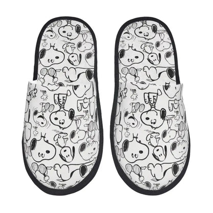 Memory Foam Slippers Anti Skid Cozy Women Snoopy Slippers