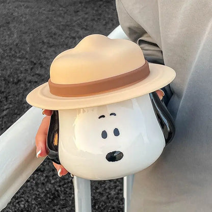 Straw Hat Mug Ceramic Cup Snoopy Mug