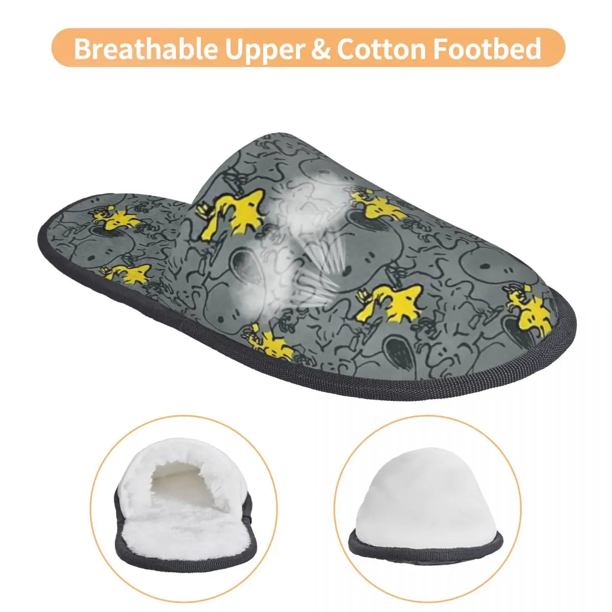 Woodstock Slippers Memory Foam Snoopy Shoes