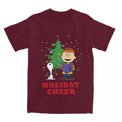 Unisex Peanuts Christmas Snoopy Graphic Tee Snoopy Shirt