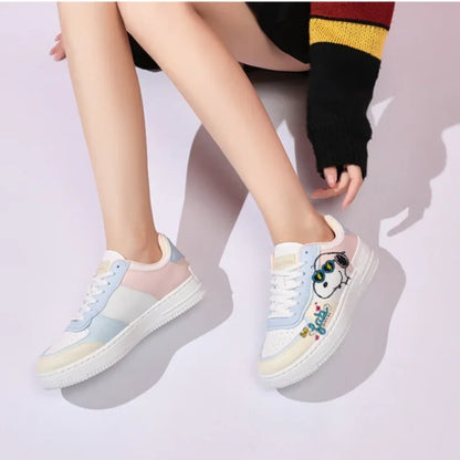 Womens Light Running Shoes Breathable Slip On Snoopy Shoes