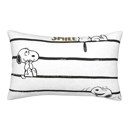 Cute Pillowcase 18in Square Red Snoopy Pillow