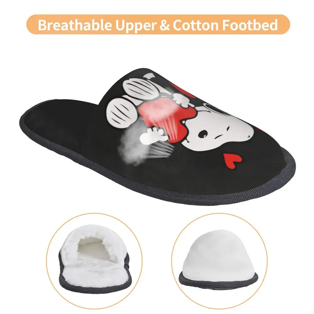 Memory Foam Women Slippers Four Leaf Clover Snoopy Slippers