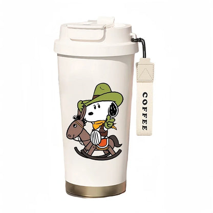 500ml Thermos Bottle Portable Snoopy Cup