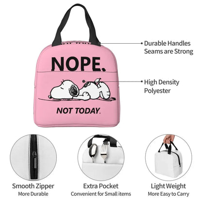 Snoopy Backpack Halloween Insulated Lunch Bag 22x20x13cm