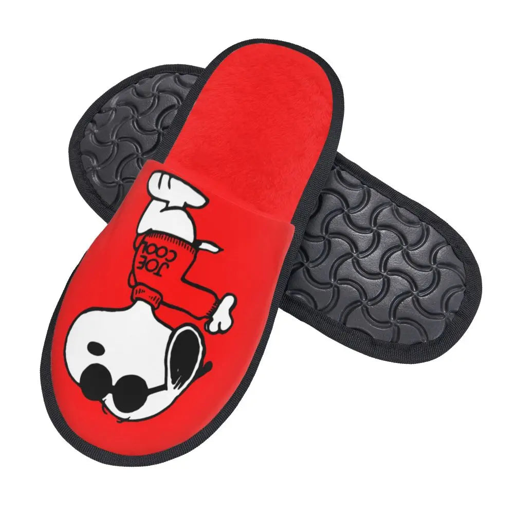 Memory Foam Women Slippers Four Leaf Clover Snoopy Slippers