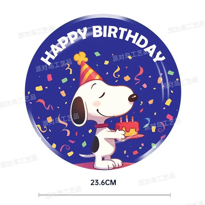 Party Themed Disposable Plates and Cups Snoopy Cup