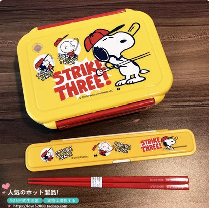 Stainless Steel Bento Box 2 Tier 500ml Snoopy Luch Box