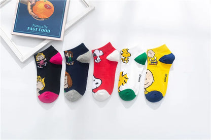 Low Tube Socks Women Men Cute Snoopy Socks