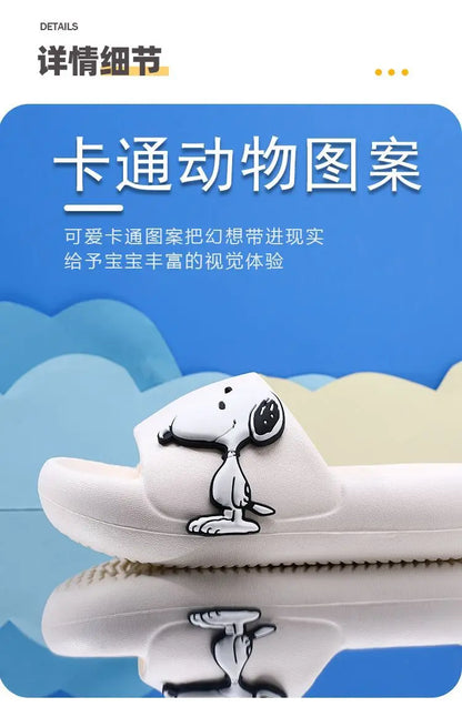 Snoopy Cartoon Slippers Lightweight Anti Slip Snoopy Shoes