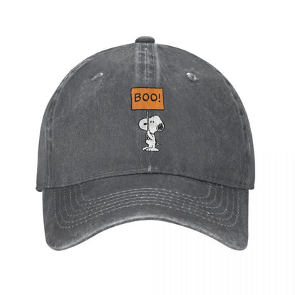 Vintage Peanuts Distressed Denim Baseball Snoopy Hat