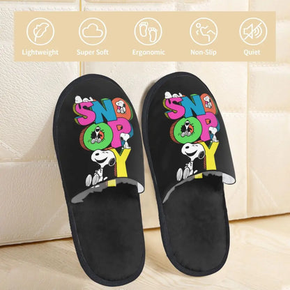 Memory Foam Women Slippers Four Leaf Clover Snoopy Slippers