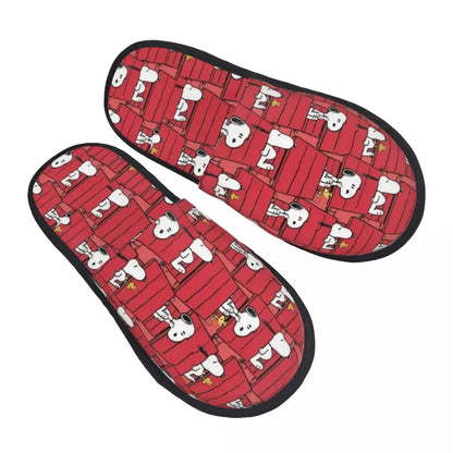 Memory Foam Slippers Anti Skid Cozy Women Snoopy Slippers