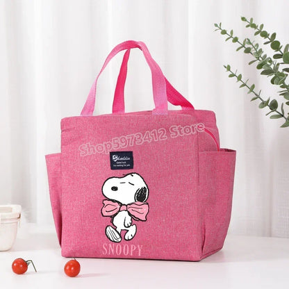 Snoopy Backpack Insulated Lunch Bag Bento Pack Ice Pack