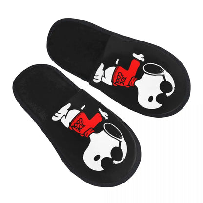 Memory Foam Women Slippers Four Leaf Clover Snoopy Slippers