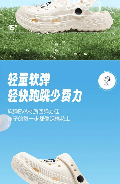 Cartoon Crocs Anti Slip Snoopy Shoes