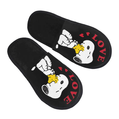 Custom Snoopys Collage Slippers for Bathroom Snoopy Slippers