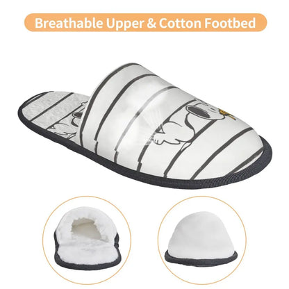 Memory Foam Cartoon Slippers Women Indoor Snoopy Slippers