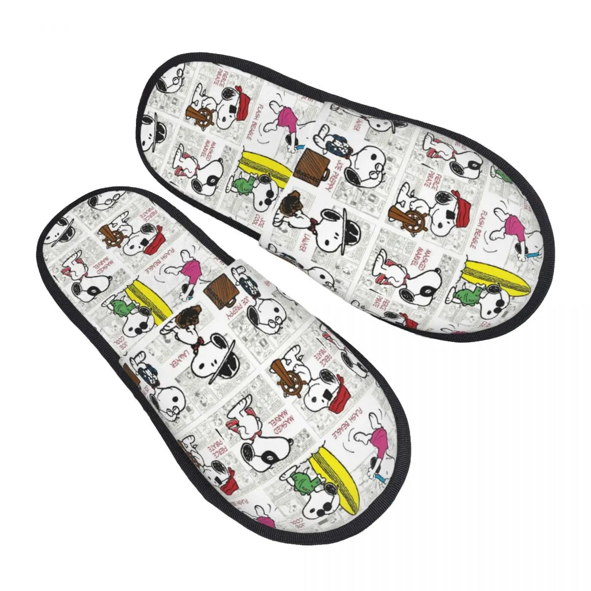 Memory Foam Women Slippers Four Leaf Clover Snoopy Slippers