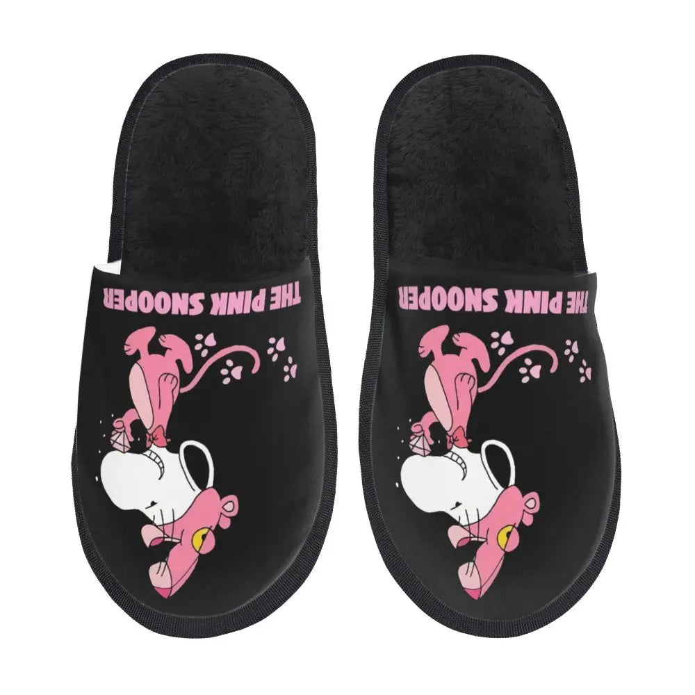 Memory Foam Women Slippers Four Leaf Clover Snoopy Slippers