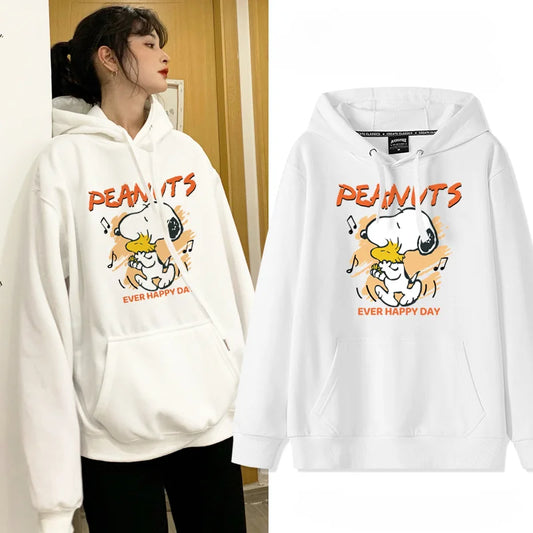 Velvet Hooded Sweatshirt Snoopy Stuffed Sweatshirt