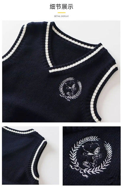 Snoopy Cartoon Student Vest Knit Snoopy Stuffed Sweatshirt