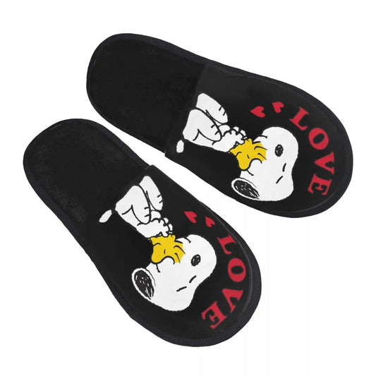 Custom Print Women Slippers Memory Foam Snoopy Shoes