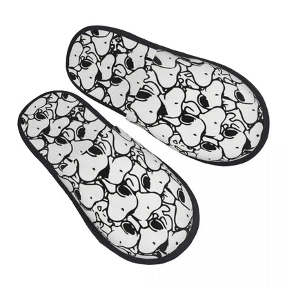 Anime Pattern Memory Foam Slippers Snoopy Slippers