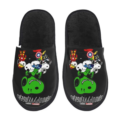 Memory Foam Women Slippers Four Leaf Clover Snoopy Slippers