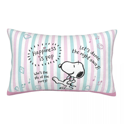 Cute Pillowcase 18in Square Red Snoopy Pillow