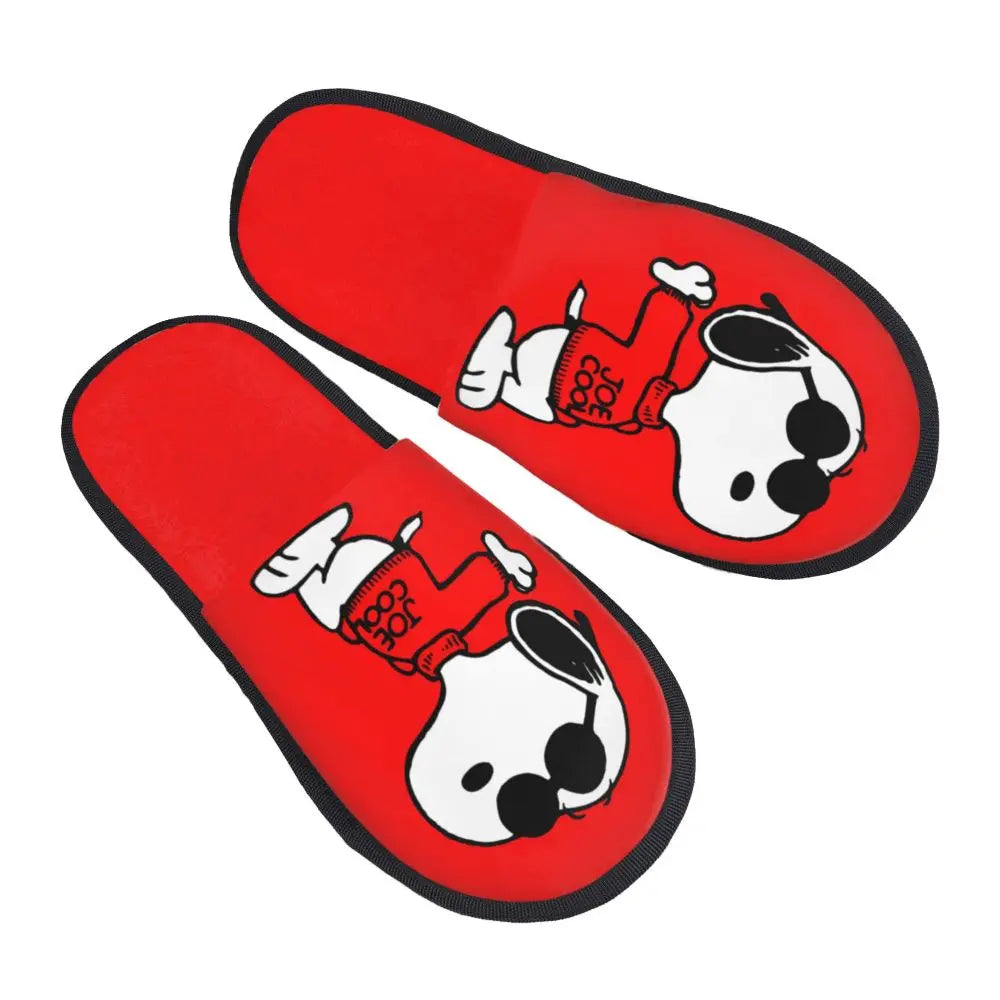 Memory Foam Women Slippers Four Leaf Clover Snoopy Slippers