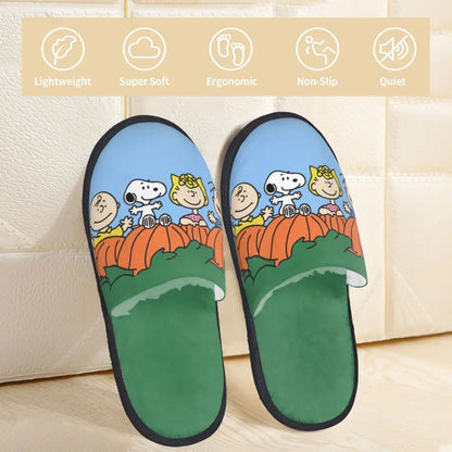 Memory Foam Slippers Anti Skid Cozy Women Snoopy Slippers