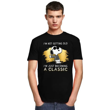 Men's Graphic Cotton T Shirt Not Getting Old Snoopy Shirt