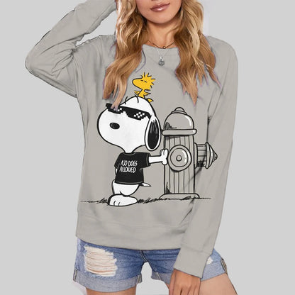 Cute Snoopy Print Womens Oversize Hoodie Snoopy Hoodie