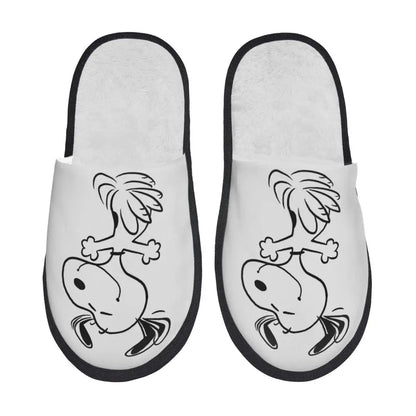Memory Foam Women Slippers Four Leaf Clover Snoopy Slippers