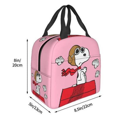Snoopy Backpack Halloween Insulated Lunch Bag 22x20x13cm